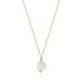 Fine 925 Silver Natural Freshwater Pearl Pendant Necklace 18K Gold Plated 925 Sterling Silver Baroque Necklace Women Jewelry
