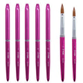 Eval 1PCS 100% Kolinsky Sable Hair Acrylic Nail Brush Professional UV GEL Nail Painting Brushes Size 10