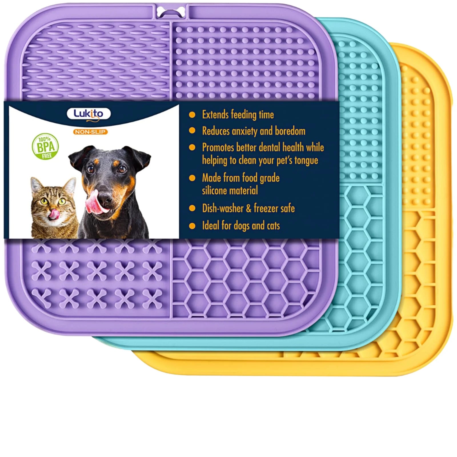 Eco-Friendly Charge Dog Food Bowl Dishes PC & Silicone Dishwasher Safe Slow Feed Portable Cat Animal Dish Indoor