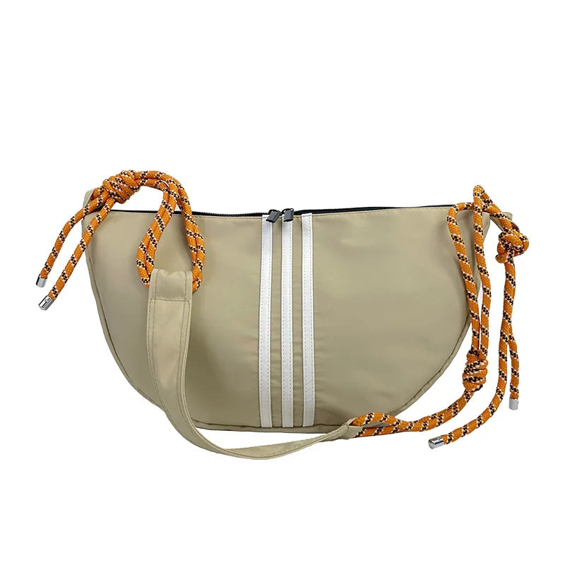 New Design Casual Large-capacity Travel Crossbody Women's Bag  Broadband Shoulder Bag Simple and Fashionable Dumpling Bag
