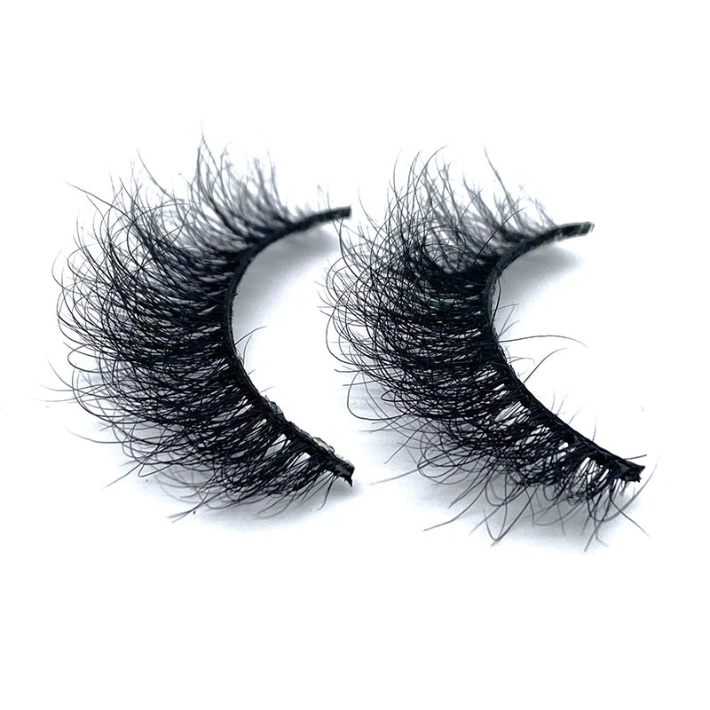 Natural Eyelashes Handmade 3D Mink Eyelashes Private Label Full Strip Eyelashes