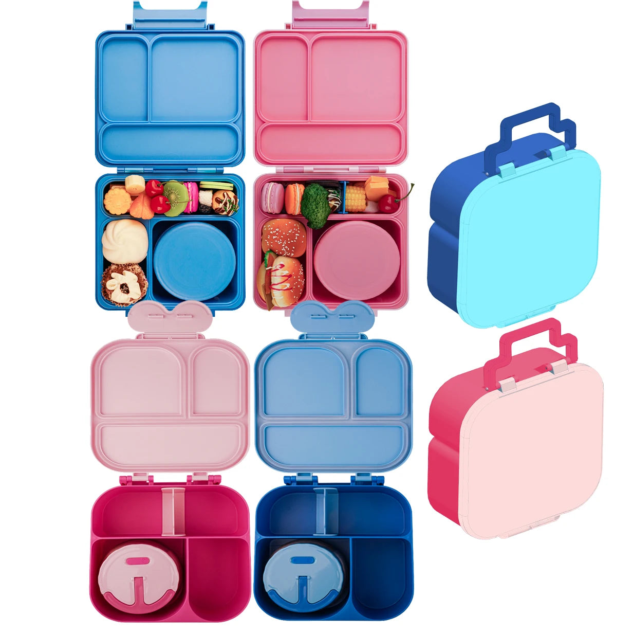 Portable Thermal Lunch Box for Kids Tiffin Lunch Boxes Insulated Jar Microwave Tiffin Storage Container With Handle Custom Logo