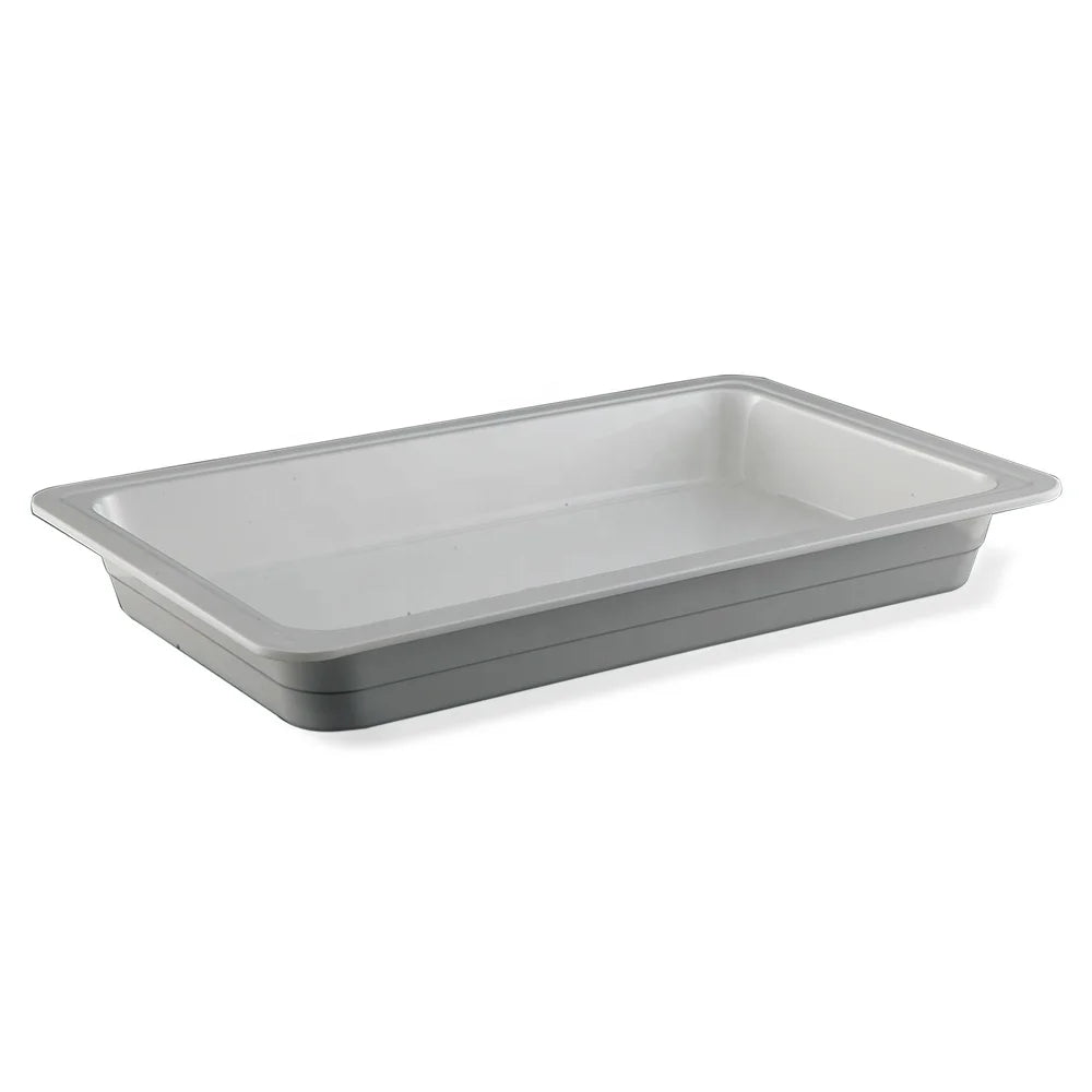 Commercial Restaurant Dinnerware Buffet Warming Container  GN 1/1 White Deep Rectangular Melamine Tray