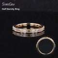 Starsgem Wholesale Beautiful Jewelry White Yellow Rose Eternity Silver Gold Moissanite Lab Grown Stone Rings