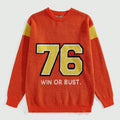 Custom Design logo Knit Pullover Top Knitwear Jumper Crew Neck Jacquard Long Sleeve  Knitted Jerseys Men Cotton Sweater