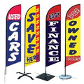 Wholesale Promotion Custom Outdoor Personalised Feather Flag and Pole Kit Double Sided Beach Banner Used Cars Feather Flags