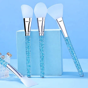 Hot Sale Cosmetic Tool Mud Applicator Face Bling Acrylic Handle Makeup Applying Masking Brushes