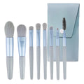 Customizable Color Travel Makeup Brush Set 8 Pieces with Aluminum Ferrule-Concealer Eye Shadow Eye Liner & More