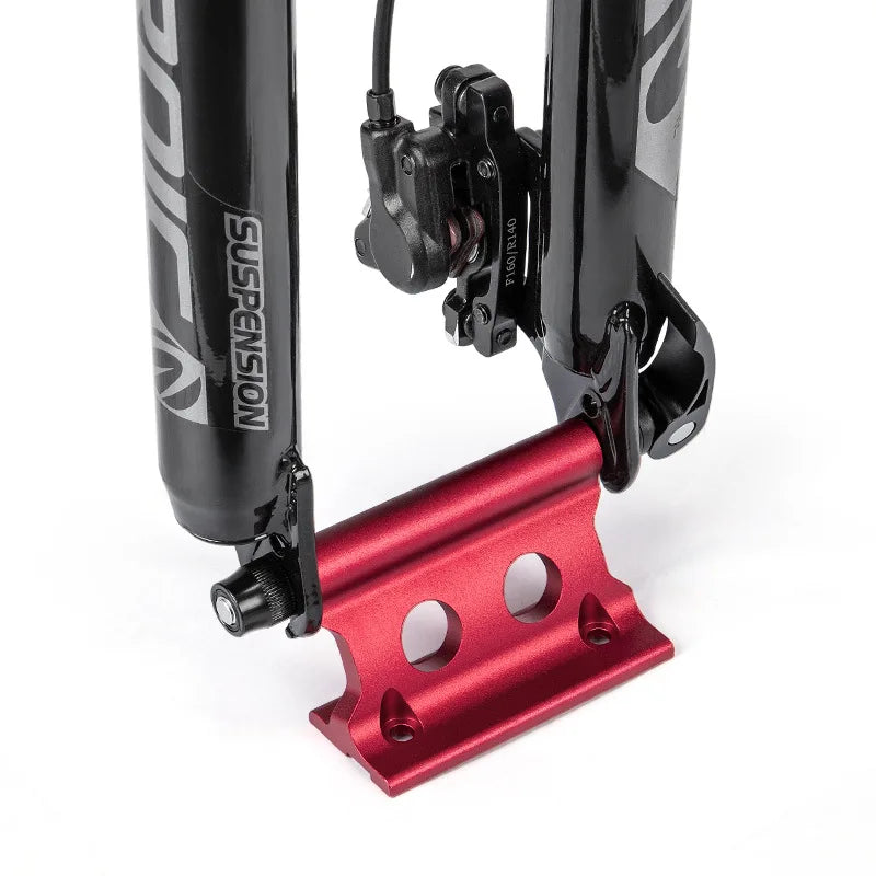 Portable Cycling Accessories-Quick Release Retaining Clip for Front Bike Fork Dismountable Attaching Clamp for Bicycle Rack