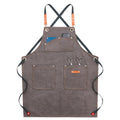 Custom Best Adjustable  Bar Barista Work Cowboy Denim Aprons With Pockets