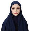 Luxury Women's Headscarf Hijab Scarf Cap Fashion Muslim Arab Plain Chiffon Scarves Shawls Head Accessories Hijab Cap for Women