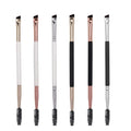 IPRESTA Double Ended Angled Brow Makeup Brush Wholesale Tool for Powder Concealer Lip Gloss Eye Shadow Eye Lip Application