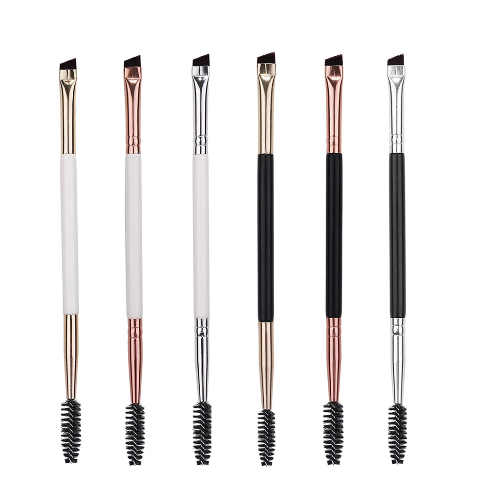IPRESTA Double Ended Angled Brow Makeup Brush Wholesale Tool for Powder Concealer Lip Gloss Eye Shadow Eye Lip Application