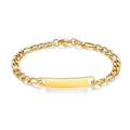 Qiuhan OEM Engraved Name Watch Strap Curved Bar Bracelet Jewelry Stainless Steel Men Bracelet