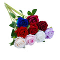 Superior Quality 7cm Single Stem Faux Roses Velvet Artificial Flowers Rose Stem for Wedding Decor