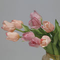 40cm Hand Feeling Real Touch Artificial PE Single Branch Tulip Flower Simulation Latex Tulip Flower for Photo