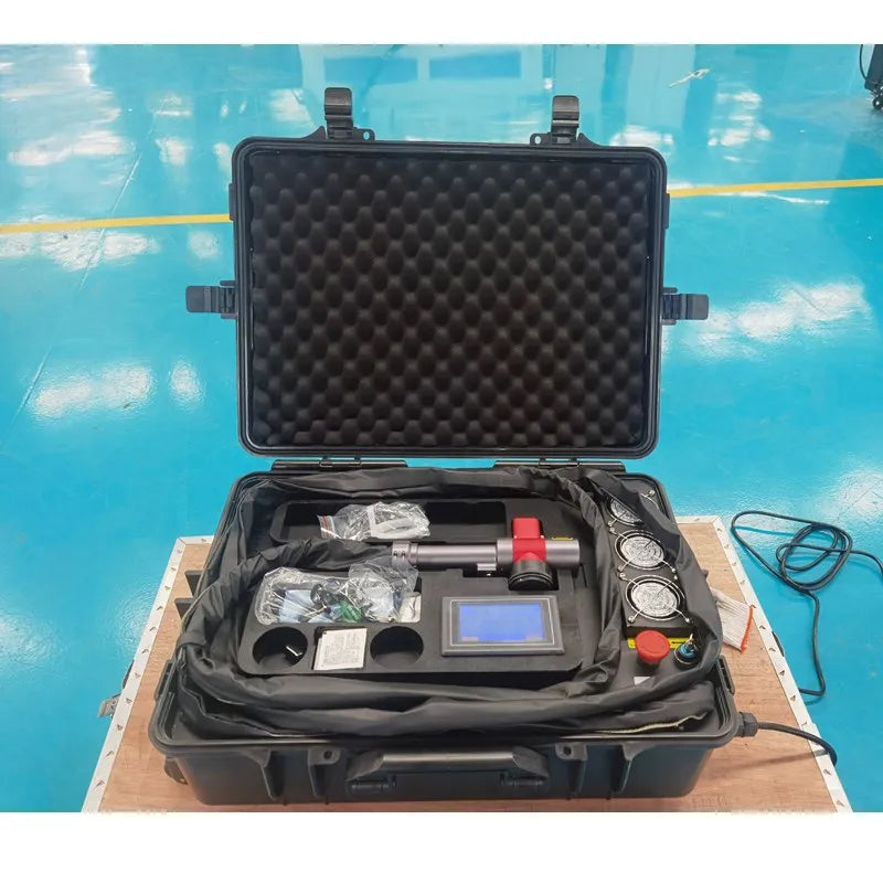 100W 200W Portable Laser Cleaning Machine DIY Mobile Laser Rust Removal Laser Cleaner