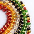 6-16mm Six Sacred Mantra Beads DIY Buddhist Prayer Bracelet Kit with Gold Foil Tibetan Om Mani Padme Hum Beads Jewelry Making
