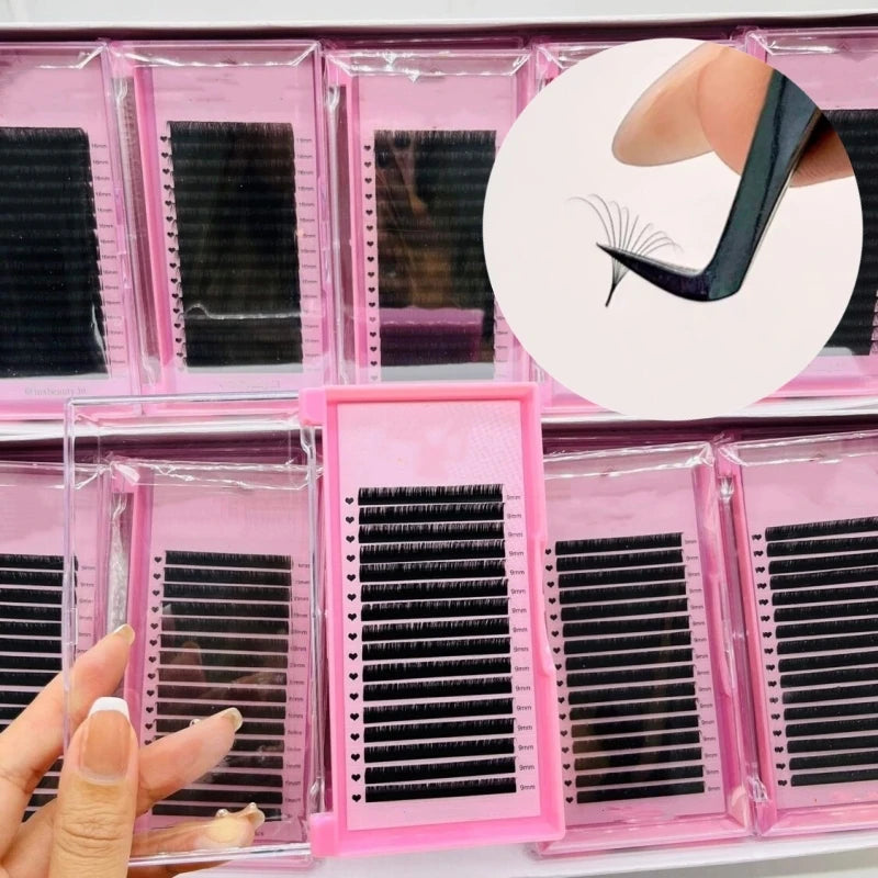 Most Popular Premium Individual Faux Mink Eyelash Extension Private Label Volume Korean Mink Eyelash Extensions