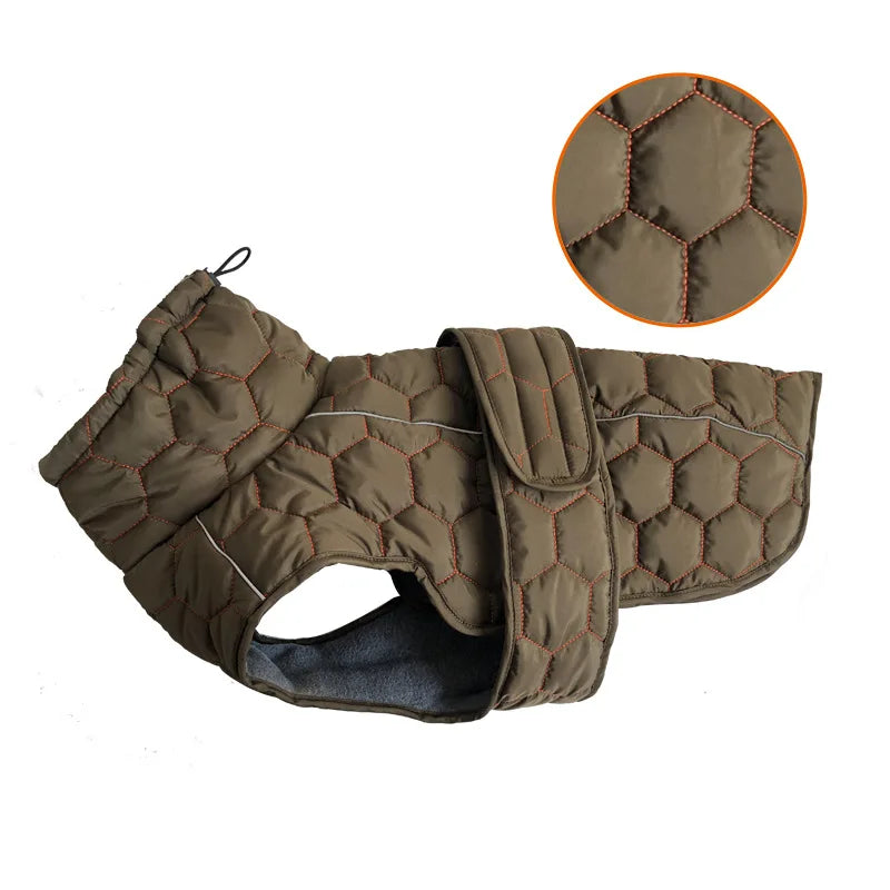 Maychan Winter New Pet Clothing Thickened Warm Dog Padded Coat Large Dog Outdoor Jacket Pet Supplies Clothing