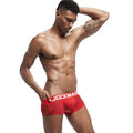 High-end Quality Fashion Men's Summer Sports Ice Silk Breathable Mesh Boxers Wide Band Big logo Fitness Gym Shorts Underwear