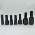 5ml 8ml 15ml Black PE Plastic Round Flat Bottle Sun Proof Glue Bottle for Nail Polish Oil for Cosmetic Use