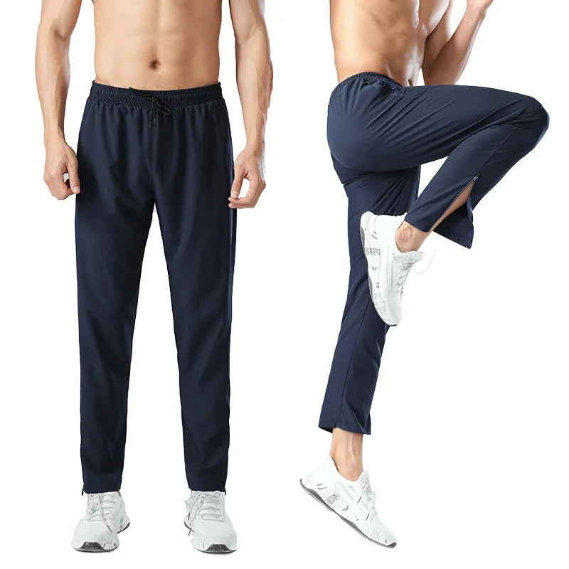 Men's Pants Clothing Manufacturers Custom logo Outdoor Joggers Quick-drying Sports Polyester Breathable Casual Loose Sweatpants