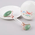 HZ Factory Hot Sale Crystal Stone Pink Jade Fave With Noise Free Straight Rod Glass Handle Green Aventurine Roller