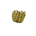 Shescity Wholesale Trendy Gold Plated Brass Rings Minimalist Multi-layer Lines Designer Finger Rings Jewelry for Gifts