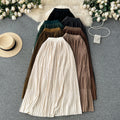 Wholesale 2026 Autumn New Versatile Draping Casual Dress High Waist Slim Slim Women's Mid Length Skirt