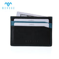 MEYSHE Luxury Slim Wallet for Men Genuine Leather Business Card Credit Card Holder RFID Protection Embossed Pattern