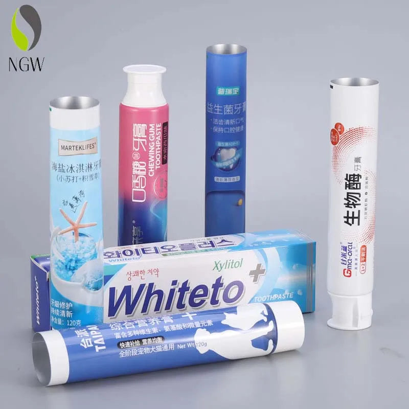 Custom Printing LOGO Round Tube Hotel Laminated Empty Aluminum Plastic Tube Packaging Toothpaste Tube Manufacturer