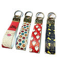 Hot Selling Leather Printed Santa Christmas Lanyard Keychain