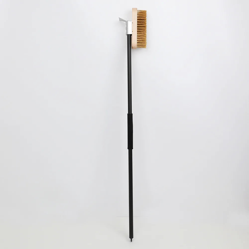 15.8/31. 5 Inch Pizza Oven Brush Aluminium Handle Copper Brush Grill Brass Bristle Brush Scraper Oven Cleaner