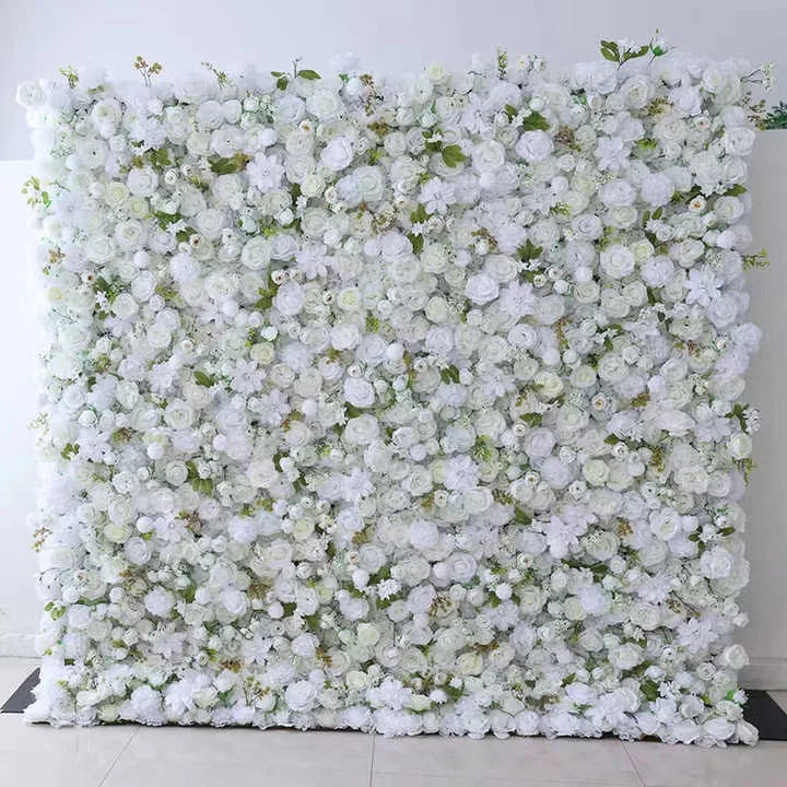 Luxury Pink Artificial Rose Flower Floral Wall Decor New Party Stage Backdrop for Wedding Events for Hotels Malls Dining Tables