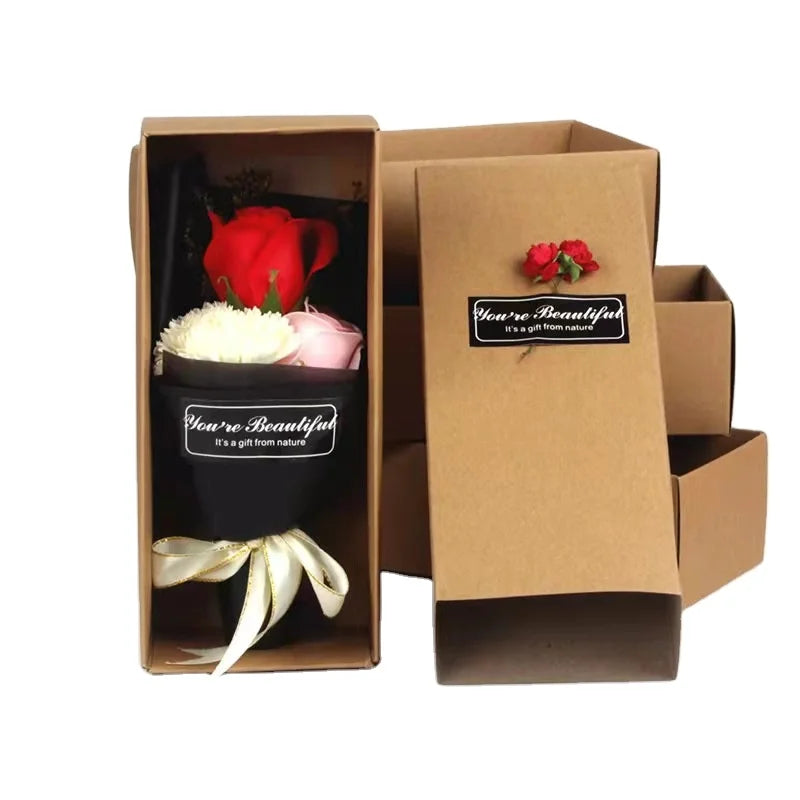 Eco-friendly Custom Printed Corrugated Paper Packaging Box for Fresh Flower Durable Bouquets Mailer Shipping Box