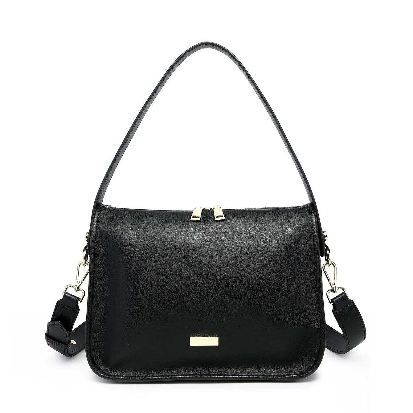 New Women's Hand-woven Bag Solid Color Simple Handbag Large Capacity Shoulder Underarm Bag