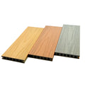 2023 Hot Sale China Exterior Outside Fireproof Smooth Surface Wpc Decking Composite Wood Plastic Co-extrusion Decking for Garden
