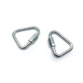 Multifunctional Zinc Alloy Carabiner Quick Triangle Screwlock Link Lock Ring Hook Chrome plated heavy duty lifting marine