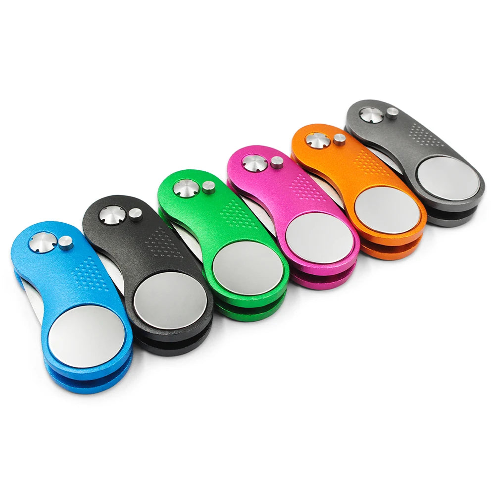 Factory Divot Tool and Magnetic Enamel Golf Ball Marker Custom Logo with Hat Clips Golf Accessories Luxury Divot Repair Tool