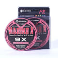 Lure Fishing Line 6X PE Fishing Line Braid 100m Package Red Color Waterline Fishing Line 30lb