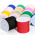Nylon Macrame Cord 0.8mm for DIY Shamballa Braided Bracelet Chinese Knotting Beading Thread String for Cross Stitch Knitting