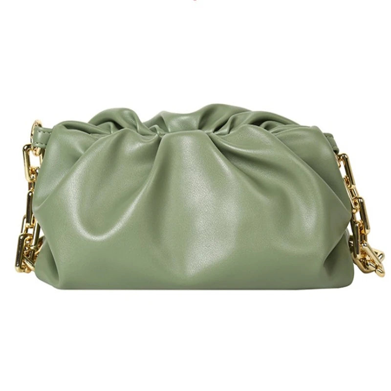 Hot Sale Ladies PU Leather Bucket Hand Bag Striped Lock Decoration with Zipper Closure and Single Strap Waterproof for Girls