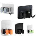 Household Bathroom Mop Clamp Besom Holder Toilet Frame Hanging Wall Mop Rack Hook