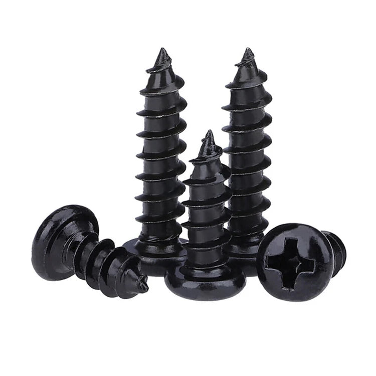 M1 M1.2 M1.4 M1.5 M1.6 M1.7 M1.8 M2.2 M2.3 M2.5 M2.6 M2.8 M3 M3.5 Small Mini Steel Phillips Pan Head  Self Tapping Screws