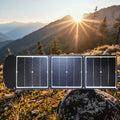 Portable 100W Foldable 25.8% Efficiency Solar Panel Charger Kit CE ROHS Certified Outdoor Activities Hiking 12V Car Battery USB