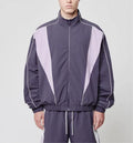 Custom Men's Jacket 100% Nylon Training Running Athletic Waterproof Zip up Men's Jacket  Color Block Jacket for Men's