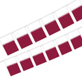 Qatar Bunting String Flag 5.5X8 in for Outdoor and Indoor Decoration (12pcs/Unit)