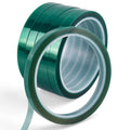Silicone Adhesive PET Polyester Non-residual High Temperature Green Adhesive Tape With Powder Coating