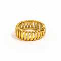 Tarnish Free Stainless Steel Jewelry Hollowout  Rings for Women Trendy Jewelry 2021 Tarnish Free Jewelry